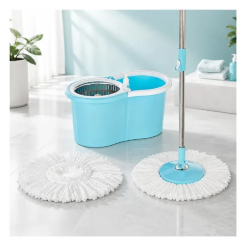 Ganesh Neoclean Rapid Steel Spin Mop with Stainless Steel Basket Ganesh Neoclean Rapid Steel Spin Mop with Stainless Steel Basket