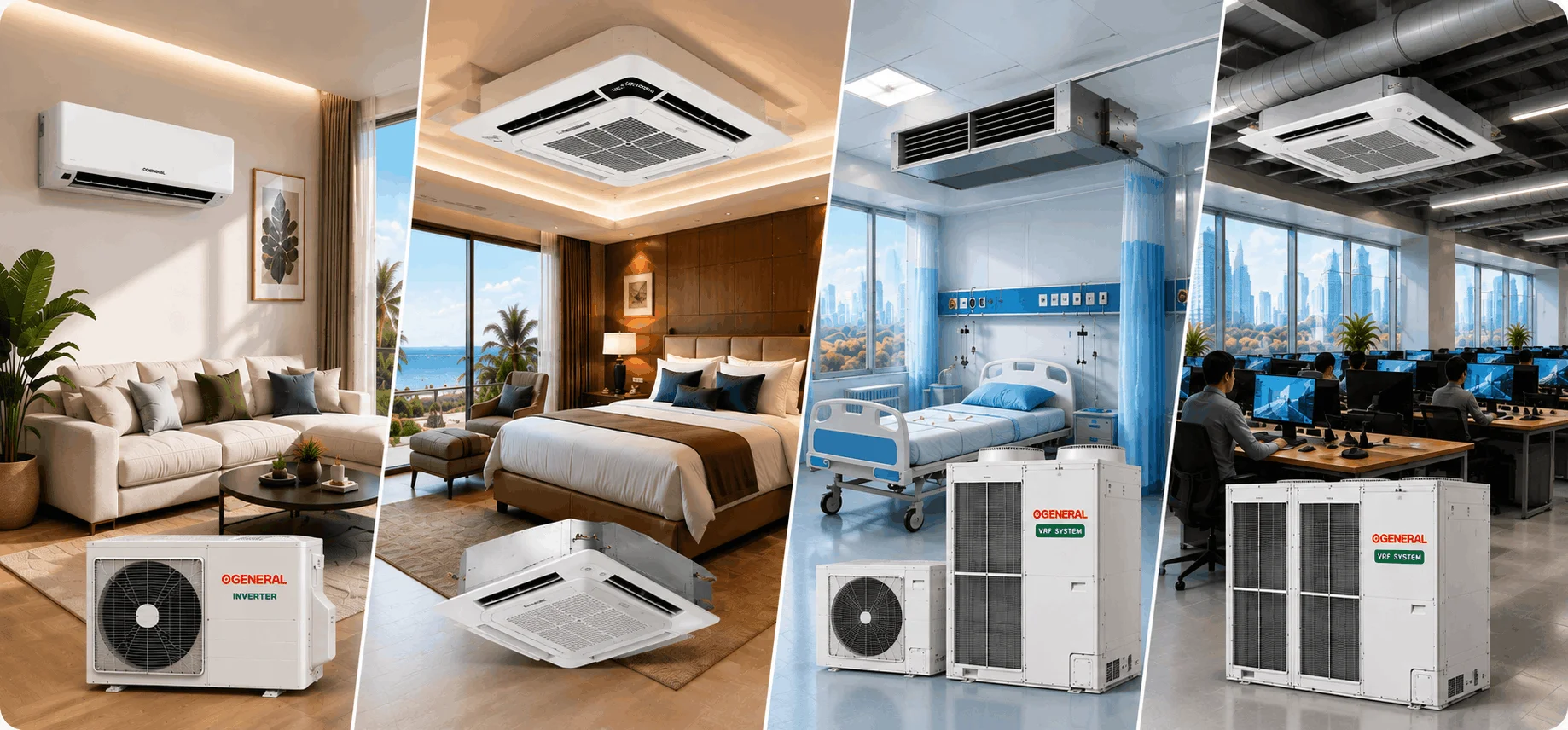 General air conditioning solutions for Kerala homes and businesses