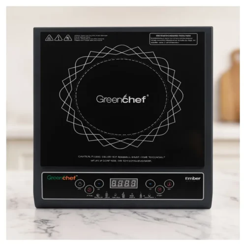 GREENCHEF Ember 1800W Induction Cooker with Crystal Plate & LED Display