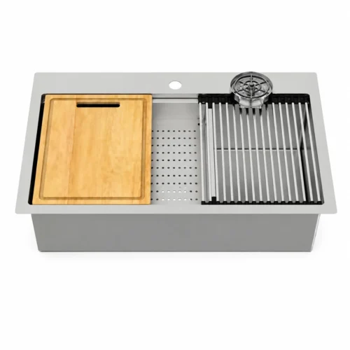 Buy Häfele ARGENTO TOPAZ R3222D Stainless Steel Kitchen Workstation Sink 304 Grade Handmade Single Bowl with Accessories Buy Häfele ARGENTO TOPAZ R3222D Stainless Steel Kitchen Workstation Sink 304 Grade Handmade Single Bowl with Accessories