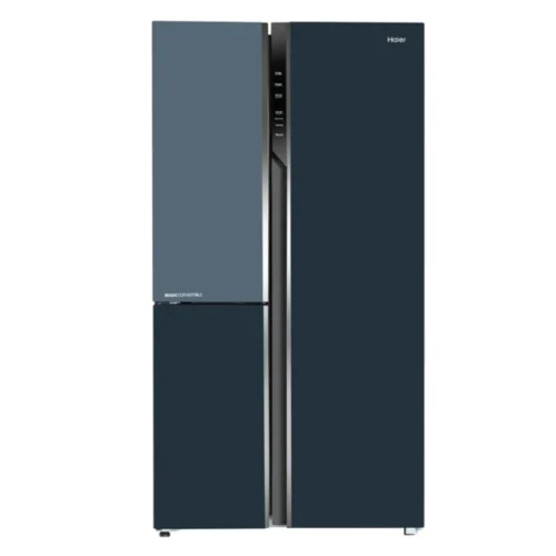 Haier 598L 3 Door Side by Side Refrigerator HRT-683GOG-P Grey Onyx Glass Haier 598L 3 Door Side by Side Refrigerator HRT-683GOG-P Grey Onyx Glass