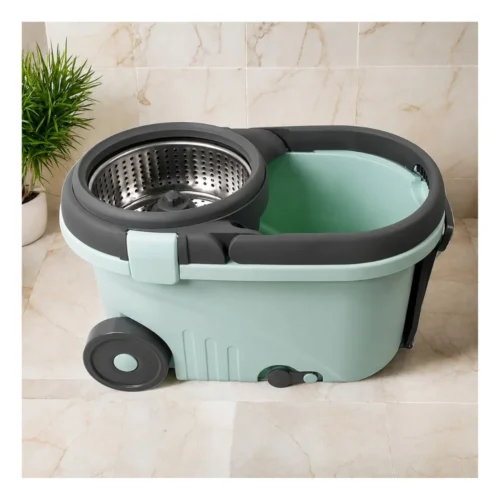 Neoclean Flexoclean Steel Spin Mop with 360° Wringer & Big Wheels | Nikshan