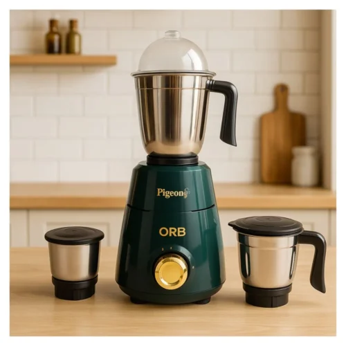 Pigeon Orb 750W Mixer Grinder with Stainless Steel Jars | Powerful Kitchen Appliance Online Kerala Pigeon Orb 750W Mixer Grinder with Stainless Steel Jars | Powerful Kitchen Appliance Online Kerala