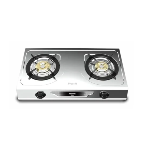 Preethi Gas Stove 2 Burner SS Glory Stainless Steel Gas Stove Preethi Gas Stove 2 Burner SS Glory Stainless Steel Gas Stove