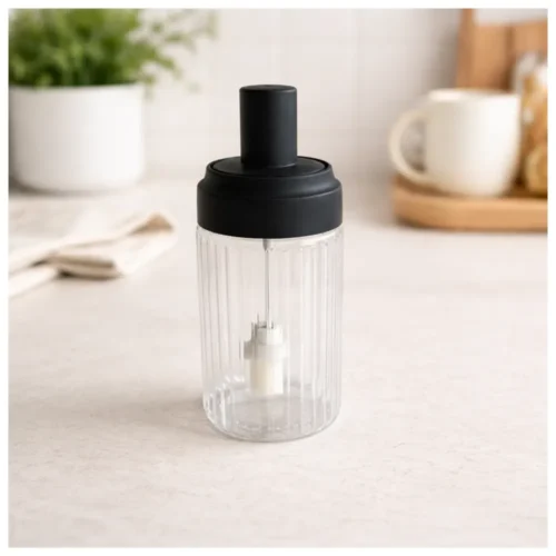 Sagar Kar Oil Bottle with Brush 6698 | ABS Plastic Oil Dispenser for Cooking & Baking