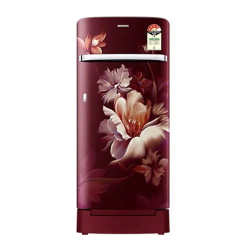 Samsung 189L 4 Star Single Door Refrigerator RR 21H 2H24RZHL Midnight Blossom Red Digital Inverter Fridge Samsung 189L 4 Star Single Door Refrigerator RR 21H 2H24RZHL Midnight Blossom Red Digital Inverter Fridge