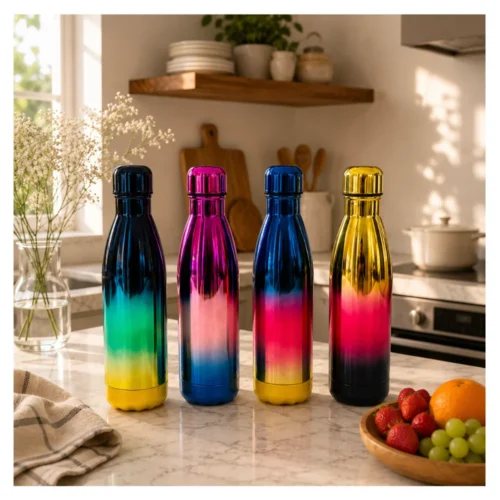 TAAJ GBT-4347 500ml Stainless Steel Water Bottle Insulated Leakproof Bottle TAAJ GBT-4347 500ml Stainless Steel Water Bottle Insulated Leakproof Bottle