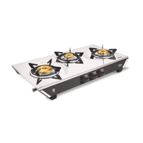Vidiem VIVA SS PRO Stainless Steel Manual Gas Stove (3 Burners)