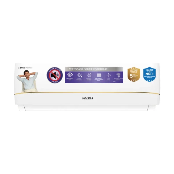 Voltas 1.5 Ton 3 Star Inverter Split AC 183INV Vertis Zenith Gold with Turbo Cooling & Ice Wash Technology Voltas 1.5 Ton 3 Star Inverter Split AC 183INV Vertis Zenith Gold with Turbo Cooling & Ice Wash Technology