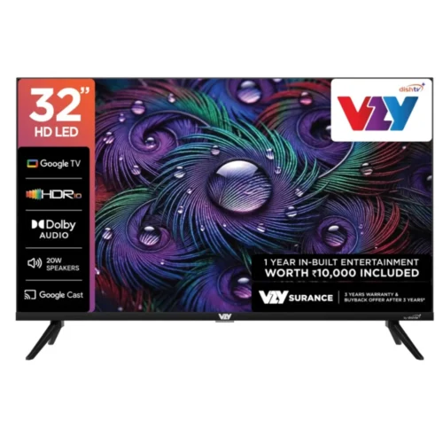 VZY A32HDLG5X 32 Inch HD Ready Smart Google TV with Dolby Audio