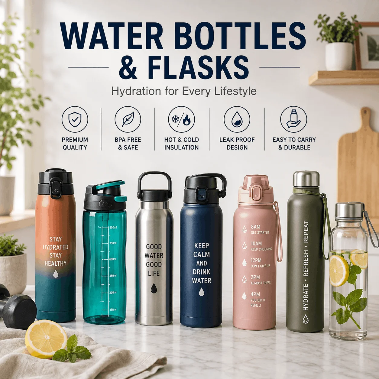 Water Bottle And Flasks