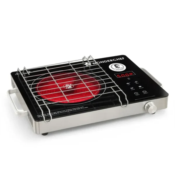Wonderchef Evita Neo 2200W Infrared Cooktop with BBQ Grill | Nikshan Kerala Wonderchef Evita Neo 2200W Infrared Cooktop with BBQ Grill | Nikshan Kerala