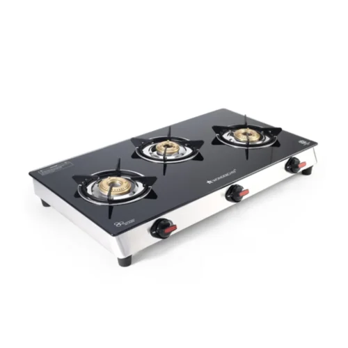 Wonderchef Galaxy 3 Burner Auto Ignition Gas Stove Glass Top