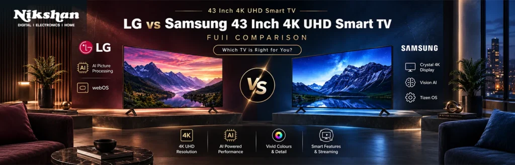 LG TV: LG 43UA73506LA 43 inch 4K UHD AI Smart TV with webOS