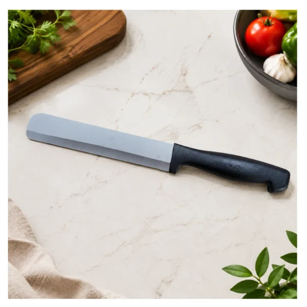 POLYGUARDS KK20026 8 Inch Stainless Steel Kitchen Knife with Ergonomic Black Handle for Cutting & Chopping POLYGUARDS KK20026 8 Inch Stainless Steel Kitchen Knife with Ergonomic Black Handle for Cutting & Chopping