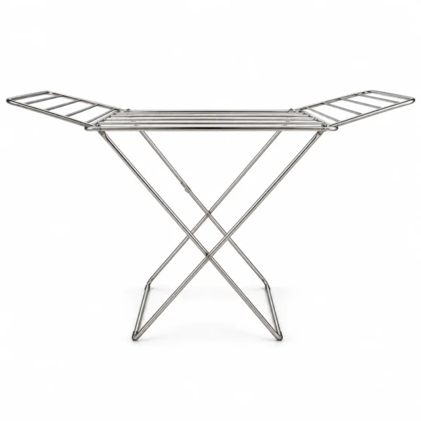 JSJ SS Turbo Large Stainless Steel Cloth Dryer Stand HP49 | 46 × 24 Inch | Heavy Duty, Rust Proof & Foldable JSJ SS Turbo Large Stainless Steel Cloth Dryer Stand HP49 | 46 × 24 Inch | Heavy Duty, Rust Proof & Foldable