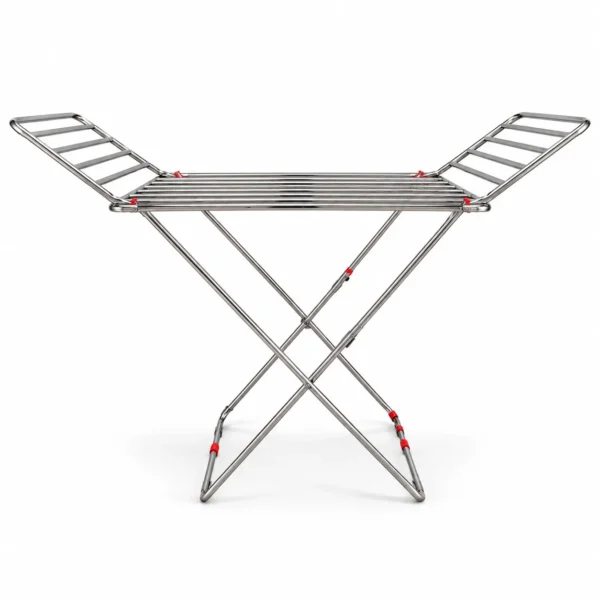 JSJ Elegant Medium Stainless Steel Foldable Clothes Drying Stand | Rust Resistant, Heavy Duty | MM05 JSJ Elegant Medium Stainless Steel Foldable Clothes Drying Stand | Rust Resistant, Heavy Duty | MM05