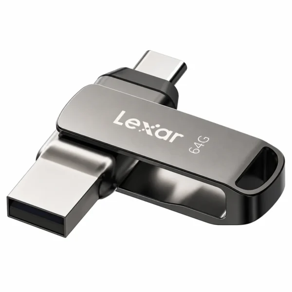 Lexar D400 64GB Dual USB Type-C & Type-A Pen Drive | USB 3.2 Gen 1 | Up to 130MB/s | LXFD0027 Lexar D400 64GB Dual USB Type-C & Type-A Pen Drive | USB 3.2 Gen 1 | Up to 130MB/s | LXFD0027